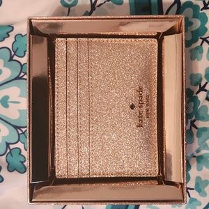 Kate Spade Boxed Small Glitter Slim Cardholder